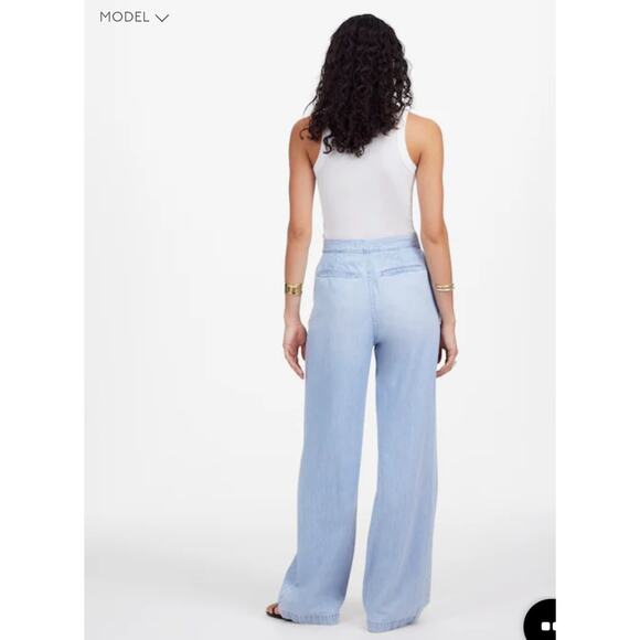 NWT Madewell The Harlow Wide-Leg Jean: Airy Denim Edition Size 31 Retail $138 - Picture 3 of 10